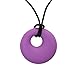 Generic 1Pc Baby Silicone Teether BPA-Free Polygon Jewelry Charm Necklace Teething Chain - purple RS.210.00
