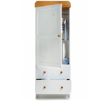 Single Wardrobe B is for Bear White