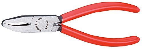 Knipex plat rundzange 160 mm Coupe tête chromé avec Bricolage Pinces, tenailles
