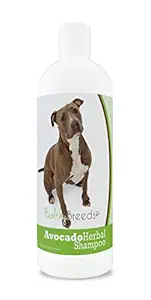 Healthy Breeds Herbal Avocado Dog Shampoo for Dry Itchy Skin for Pit Bull - Over 100 Breeds - Flea and Tick Product Safe - For Dogs with Allergies or Sensitive Skin - 16 oz