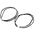 2 Pcs Black Elegant Elastic Headband Hair Band for Women Lady girls