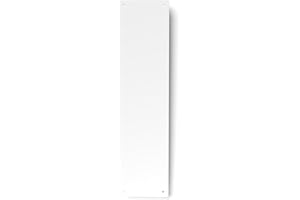 FOCUS PLASTICS FOCUS DISPLAYS DOOR FINGER PLATE WITH SCREWS - 11 COLOURS (White)