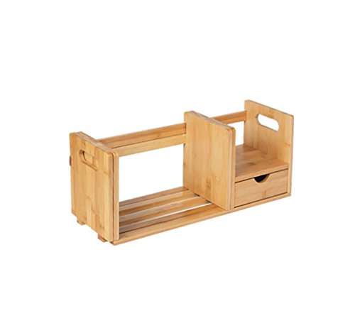 Bookshelf Bookshelf / Table Bamboo Bookshelf Student Children Easy Desktop Small Bookshelf Storage Shelf Office Small Bookshelf ( Color : 1 )