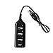Produktbild Pudincoco 4 Anschlüsse High Speed HUBs Hi-Speed 4 USB 3.0 Multi HUB Splitter Erweiterung für Desktop PC Laptop Adapt (Schwarz)