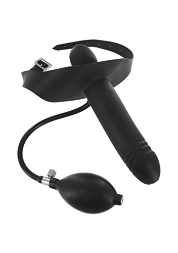 Preisvergleich Produktbild Kink Industries Black Inflatable Gag with Dildo
