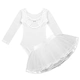 Ballett-Outfit ist aus Polyester, Spandex und Netzmaterial, Handwäsche