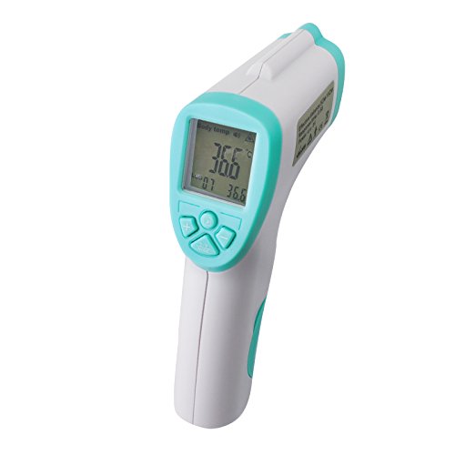 Carejoy Home or School Medical Thermometer. Non-contact Infrared IR Thermometer for Baby Kids Adult, °C or °F, Accuracy 0.1°. Versatile: Body Temperature, Baby Milk, Bath Water, Room Temperature