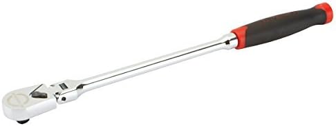 3/8 Inch Drive Professional Flex Head Long Handle Ratchet; 14 Long with TRP Comfort Grip by Pittsburgh Pro