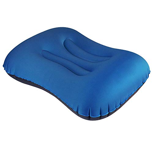 Preisvergleich Produktbild Aufblasbares Kissen, laxikoo Camping Kissen Leichtes Bequemes ergonomisches Multifunktional Kopfkissen Reisekissen Strandkissen für Outdoor Camping, Strand, Urlaubsreise, Büro, Reise