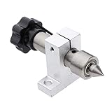 Farbe silber FLAMEER Holzdrehmaschine Drehmaschine Teile Revolving Centre Drehzentrum für Mini DIY Holzbearbeitung