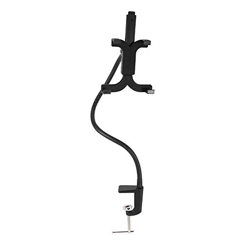 Tablet Halterung 360 Grad Einstellbar Desktop Ständer Stabil Handyhalter Notebookständer für Smartphone und Tablet Schwarz - 6