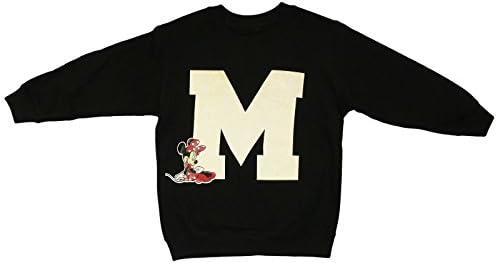 Disneyx Disney Minnie Mouse Girls Black Sweatshirt Age 5-10 Years Jumper Top (Age 9-10 Years)