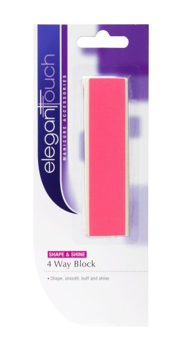 Elegant Touch Shape & Shine 4 Way Block For Nails