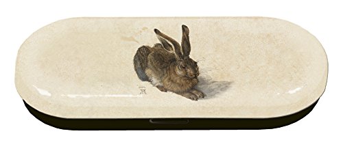 Fridolin 18609 Albrecht Dürer Hare Metal Glasses Case 16 x 6.6 x 2.8 cm Multi-Coloured