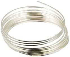 Sterling Silver Dead Soft Wire - Square - 5 ft - 22 Gauge : Pack of 1 Pack