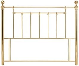 Benjamin Metal Headboard Brass 4FT6 Double (135cm)