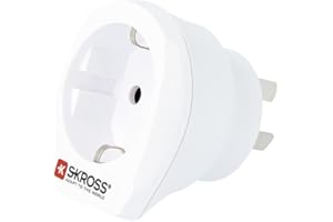 Skross 1.500209-E Adapter Podróżny, Biały, 10 x 10 x 10 cm