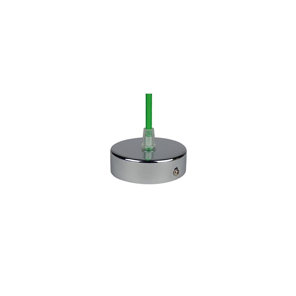 Deckenbaldachin aus Edelstahl mit Chrom finish, 80×25 mm incl