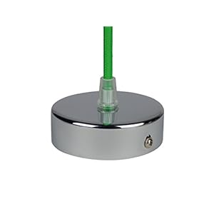 Deckenbaldachin aus Edelstahl mit Chrom finish, 80×25 mm incl