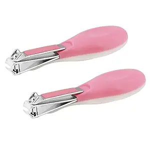 Pokory Nail Cutters for Kids Pink Pack of 2|Suitable for Age 6 Months and Above|Useful for Nail Clipper Manicure Pedicure Care for Baby Boy Girl Children