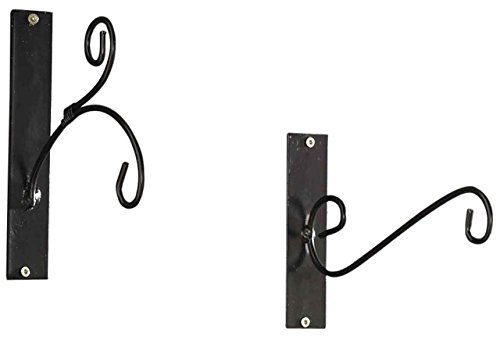 SIDCO ® 2er Set Wandhaken Wandhalter Metall Wandhänger Blumen Laterne Windlicht Halter