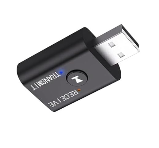 EXXELO Revolutionize Your Audio Experience with The 5.0 Transmitter/Receiver 2-in-1 Wireless 3.5mm Adapter – Versatile and Powerful Connectivity for All Your Devices