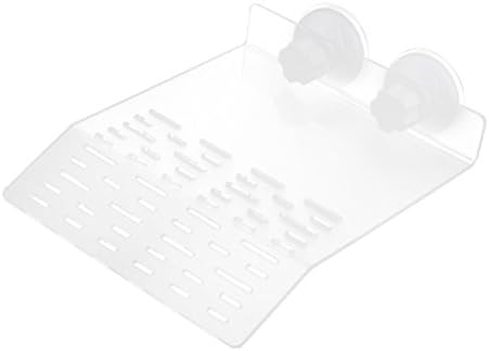 sourcingmap® Aquarium Animal Reptile Frog Turtle Pier Basking Platform Dock Clear w Sucker Cup