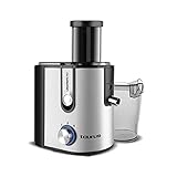taurus 800 series for sale Boca entrada 85 mm Taurus 924.720 Liquafruits Pro-Licuadora (800 W, 2 velocidades, Sistema antigoteo, Filtro Extraible de Acero Inoxidable), Negro y Gris, 1.1 litros, 0 Decibelios, Plateado