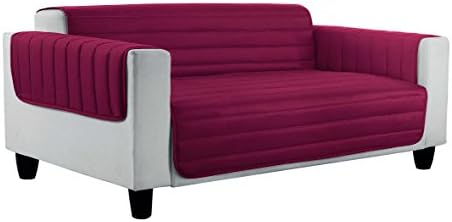 Elegant CD-EL-4P Sofa cover, Microfiber, Bordeaux/cream 350x190x3 cm