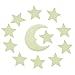 Produktbild Carry stone Premium-Qualität Sterne Mond im Dunkeln leuchten Fluoreszierende Aufkleber Wandaufkleber Home Decoration - 12Pcs