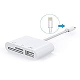 「「 Kompatibilität 」Dieses Produkt unterstützt IOS 9.1 oder höher bis iOS 11.0. welche die Fotos und Videos einfach per Reader auf Ihr iPad / iPhone laden können. Unterstützt JPEG / RAW Bildformat und H.264 / MPEG-4 Videoformat. Für die Speicherkarte müssen Fotos und Videos im DCIM-Ordner gespeichert sein