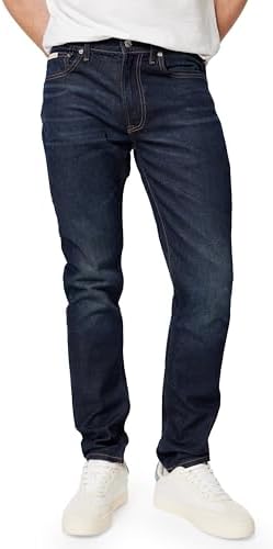 Calvin Klein Jeans da Uomo Slim Taper Sapphire Tango Jean LV04RD700G, Blu (Sapphire Tango), 3442, Blu (Sapphire Tango), W42 / L34