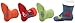 Little Grippers Orange 6-12 months Baby Socks with Stay On Technology