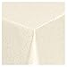 Produktbild MODERNO Tischdecke Stoff Damast Ornamente Jacquard Ranken Design mit Saum oval 140x190 cm Creme-Champagner - Sonderposten