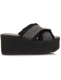 EXE G47006247001 Sandalias Altos Mujeres Negro 40