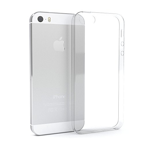 Apple iPhone 5 / 5S / SE SilikonhÃ¼lle & Panzerglas (9H) Schutz Set I von EAZY CASE I, Displayschutzglas, Panzerglas, SchutzhÃ¼lle ultra dÃ¼nn, TPU/Silikon HÃ¼lle, Backcover, transparent/kristallklar