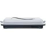 Lily Cook KA1540 Recipiente de conservación rectangular con mango plástico de color rojo, 22,5 X 32 cm, color Gris