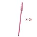 Produktbild Hangarone Mascara Pinsel, Farbige Erweiterte Wimpern Pinsel Spirale Einweg Augen Make-Up Wimpernrolle Make-Up Pinsel (100 STÜCKE)