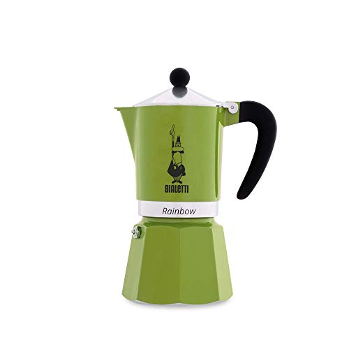 Bialetti 4973 Machine à Expresso pour 6 Tasses, Aluminium, Vert, 30 x 20 x 15 cm