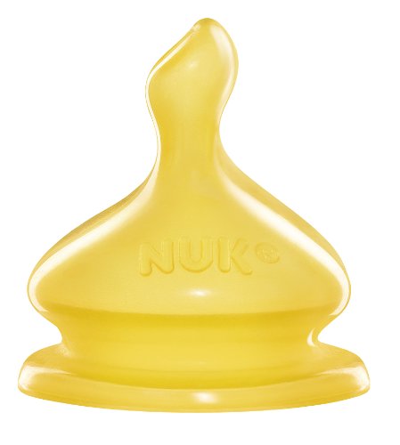 NUK First Choice 710007 Latex Bottle Teat Size 1 / L for Thick Liquids