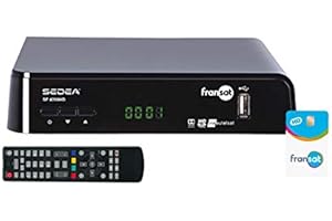 sedea Récepteur TV Satellite HD + Carte FRANSAT PC6 Eutelsat 5W