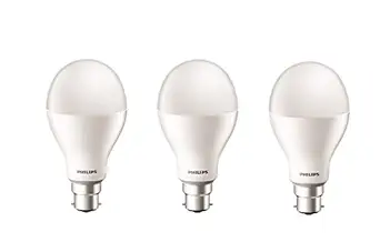 Philips Stellar Bright Base B22 23-Watt LED Bulb (Pack of 3, Cool Day Light)