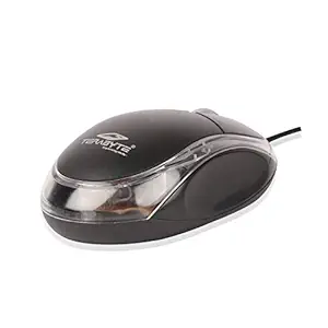 TERABYTE 3D Optical Wired Mouse for Laptop, Computer & Desktop (Black)