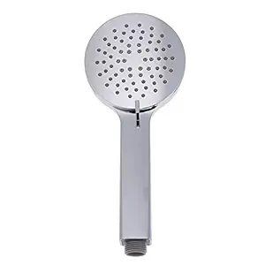 3G Decor Water Saving Abs Silver Plated Hand Held Portable Round Shower Head with 1 M Hose Tube and Wall Bracket