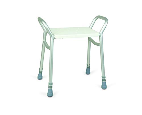 Patterson Medical - Taburete con asas para baño (altura regulable)