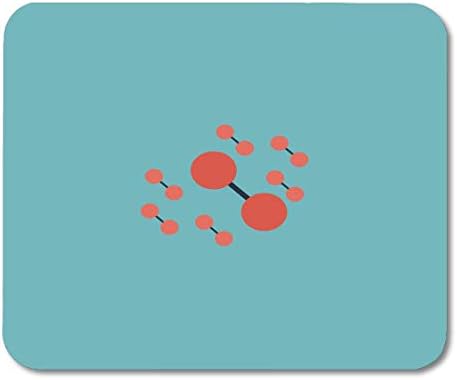 Mouse Pads Biotechnology Atomic Molecule Atom Colored Simple Flat Retro Color Modern Symbol Biology Bond Mouse Pad