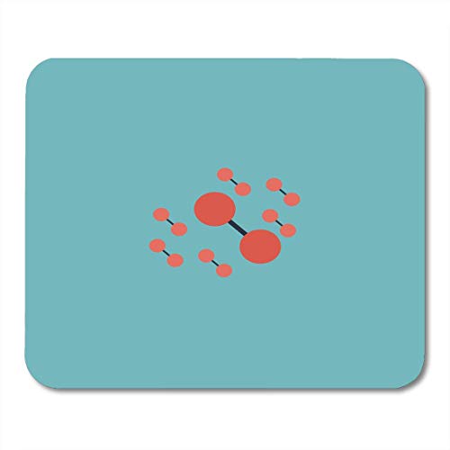 Mouse Pads Biotechnology Atomic Molecule Atom Colored Simple Flat Retro Color Modern Symbol Biology Bond Mouse Pad