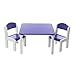 Childrens table and chair set Fabio Purple | 1 table and 2 chairs | For boys and girls