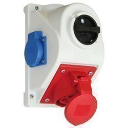 Preisvergleich Produktbild CEE-Wandsteckdose, 16A / 5-polig, mit Schalter