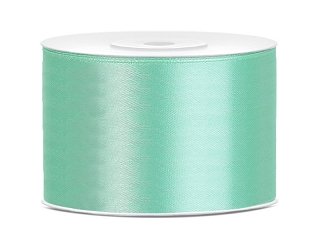25m lang / 50mm breit Satinband Schleifenband Dekoband Satin Antennenschleifen Tischläufer - Like a Girl - wir lieben Hochzeiten ® (Mint)